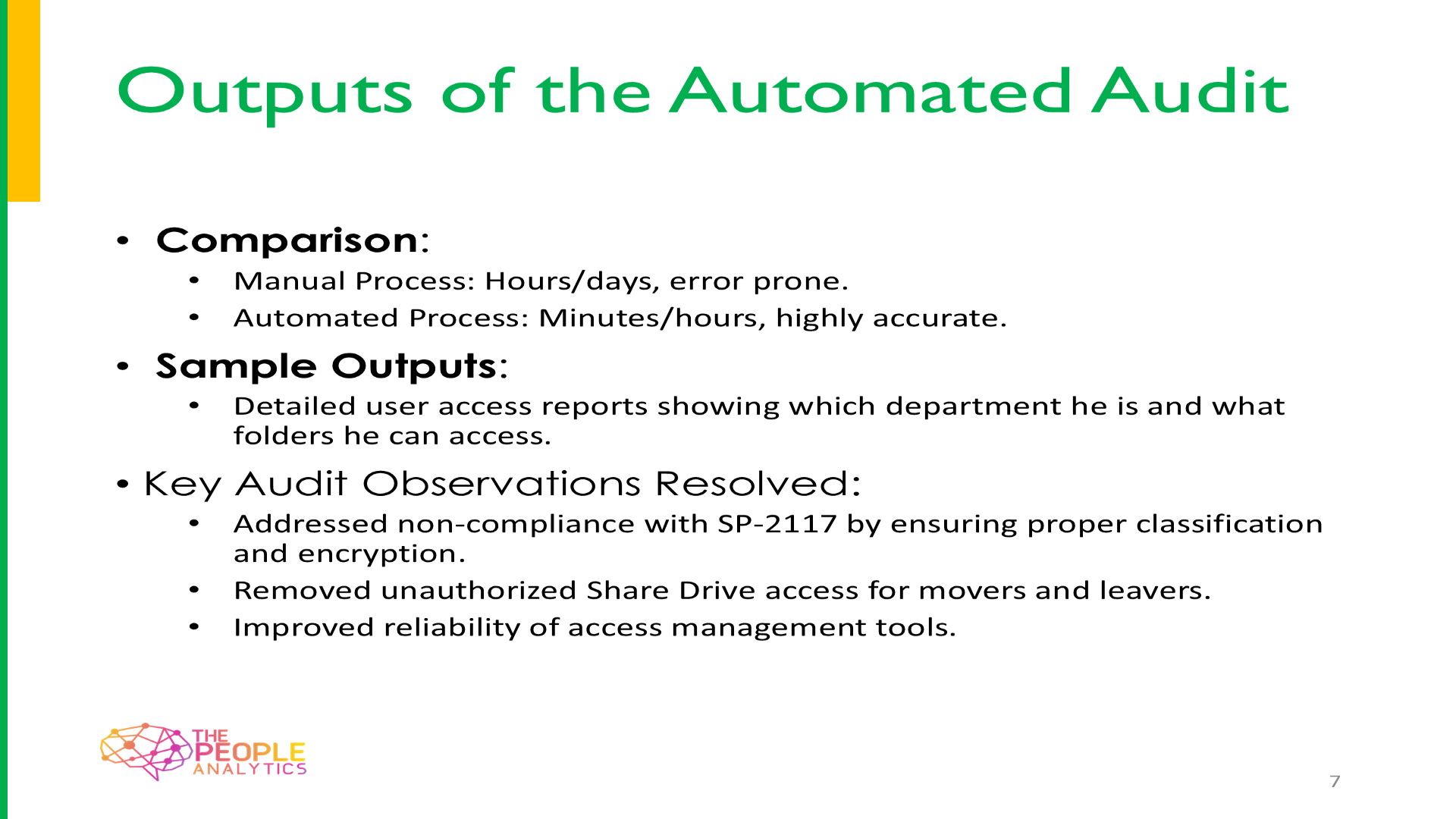 Output Reports